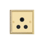 Georgian Profile 5A Unswitched socket round pin