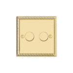 Georgian Profile 2G 2 Way 400W Dimmer - Rotary Push