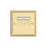 Georgian Profile 2G RJ45 Computer Socket