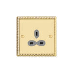 Georgian Slimline 1G 13A Un-Switched Socket