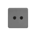 Screwless Curve Profile 2G Co-axial Socket