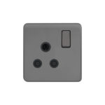 Screwless Curve Profile 1G 15A Switched Socket-SP