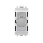 Rotary Push Dimmer Module - Stainless Steel