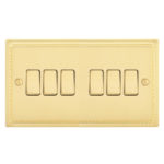 Georgian Profile 6G, 1Way 10AX Plate Switch