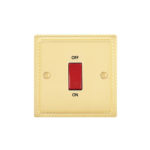 Georgian Profile 45A D.P. Switch - Single Plate