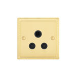 Georgian Profile 5A Unswitched socket round pin