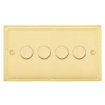 Georgian Profile Universal LED - 4G 2 Way 200W Dimmer - Rotary Push - Trailing Edge