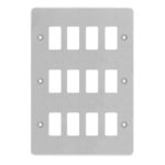 Screwed Flat Grid Front Plates - Stainless Steel