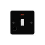 Metal Flat Profile 1G 20A D. P. Switch with Neon and Flex Outlet