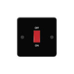 Metal Flat Profile 45A D.P. Switch - Single Plate