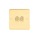 Metal Flat Profile 2G 2 Way 10AX Toggle Switch