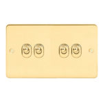 Metal Flat Profile 4G 2 Way 10AX Toggle Switch