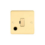 Metal Flat Profile Fused Connection Unit with Flex Outlet - 13A Fused