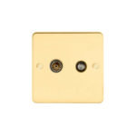 Metal Flat Profile 2G Satellite and Co-axial Socket