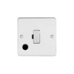 Metal Flat Profile Fused Connection Unit with Flex Outlet - 13A Fused