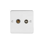 Metal Flat Profile 2G Satellite and Co-axial Socket