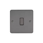 Metal Flat Profile 1G, 1Way 10AX Plate Switch
