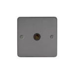 Metal Flat Profile 1G Co-axial Socket