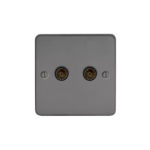 Metal Flat Profile 2G Co-axial Socket