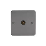 Metal Flat Profile 1G Co-axial Isolated Socket