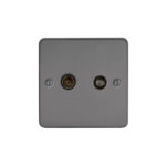 Metal Flat Profile 2G Satellite and Co-axial Socket