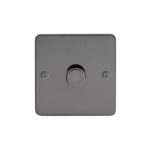 Metal Flat Profile 1G 2 Way 400W Dimmer Switch - Rotary Push