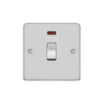Metal Flat Profile 1G 20A D. P. Switch with Neon