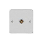 Metal Flat Profile 1G Co-axial Isolated Socket