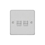 Metal Flat Profile 2G RJ11 Telecom Socket