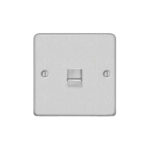 Metal Flat Profile 1G RJ11 Telecom Socket