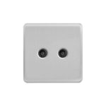 Screwless Curve Profile 2G Co-axial Socket