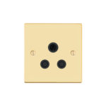 Victorian Profile 5A Unswitched socket round pin