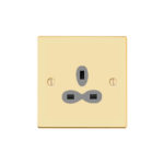 Victorian Slimline 1G 13A Un-Switched Socket