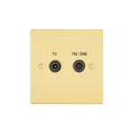 Victorian Profile 2G Screened Diplexed Outlet (TV,FM,DAB)