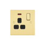 Victorian Profile 1G 13A Switched Socket with Neon-SP