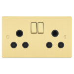 Victorian Profile 2G 15A Switched Socket-SP