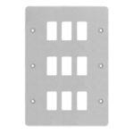 Screwed Flat Grid Front Plates - Stainless Steel