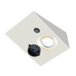 LED Rectangle Cabinet Light with Schuko Socket - Surface Mount