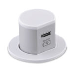 Mini Pop-Up USB Charger 3.1A Type C Quick Charge - Matt White