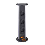 POP-UP SOCKET with GS Socket and Surge protector - Black