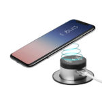 Desktop Wireless Charger with Dual USB Charger / Black / Type-A and Type-C (Single Quick Charge)