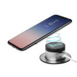 Desktop Wireless Charger with Dual USB Charger / Black /Type-A and Type-A (Single Quick Charge)