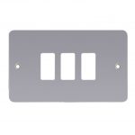 Metal Clad Grid Front Plates - Gray