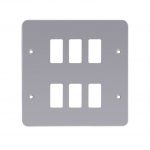 Metal Clad Grid Front Plates - Gray