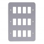 Metal Clad Grid Front Plates - Gray