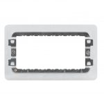 Grid Mounting Frames for Screwless Flat Front Plates - Gray