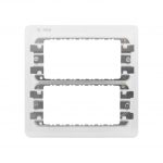 Grid Mounting Frames for Screwless Flat Front Plates - Gray