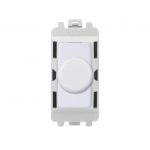 Rotary Push Dimmer Module - Matt White