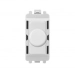 Rotary Push Dimmer Module - Molded white