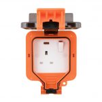 IP66 Weather Proof Range 1G 13A Switched Socket with Neon-DP, enclosure with LED Indicator